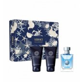 _8201989 Versace Pour Homme rinkinys, tualetinis vanduo purškiamas 50ml + dušo želė