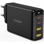 PD6005 GaN 140W 4 prievadai (2x USB C, 2x USB) juodas