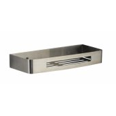 NERVA SHOWER BASKET RECTANGULAR BRUSHED