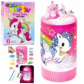 Creative Kit Vienaragis stiklainyje su deimantais naktinė lempa, nuotolinio valdymo pultas, DIY