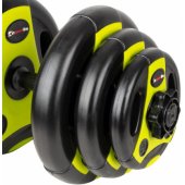 Reguliuojamas hantelis 3-18 kg žalias
