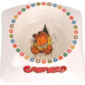 Garfield Garfield, miska z melaminy dla kota, biała/ szara