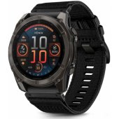 Klasikinis nailoninis dirželis Garmin Fenix 5X/ 5X Plus/ 6X/ 6X Pro/ 7X/ 8 (51mm), juodas