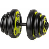 Reguliuojamas hantelis 3-18 kg žalias