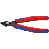 KNIPEX Electronic Super Knips 78 81 125, electronics pliers (red/ blue,