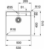 Maris MRX210-50TL nerūdijantis plienas (127.0531.852)