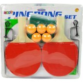 LeanToys Table Tennis Ping Pong Set Sticks Volley 5 Balls