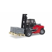 Linde HT160 forklift with pallet, model vehicle (red/ black, inc