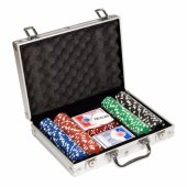 Piatnik pokerio aliuminis lagaminas - 300 žetonų 14g (77968)