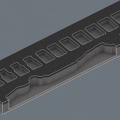 9722 foam insert 8000 C Zyklop 1/ 2 ratchet set 1, 31 pieces, tool