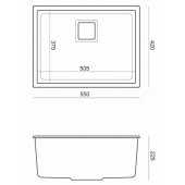 SINK QUADRON DAVID 50 (HQD5542U7-BS)
