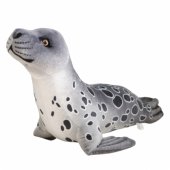 Plush Mascot Cuddly Toy Seal Gray 37cm