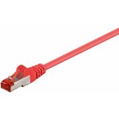 CAT6 RJ45 S/ FTP 0.25m raudonas