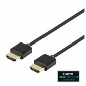 Ultra-thin High Speed with Ethernet cable HDMI 4K 30Hz 1m Black