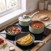 BW14255G Neutrals 5 Piece Pan Set