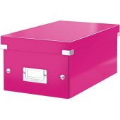 Leitz Leitz Click & Store archyvavimo dėžė DVD diskams, rožinė (10