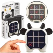 Elektroninis žaidimas 3in1 Kryžiukai-nuliukai, atmintis, karvė, juoda ir balta