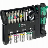 Wera Tool-Check Modular 1, antgalių rinkinys, juoda/ žalia, 21 dalis, įskaitant 1