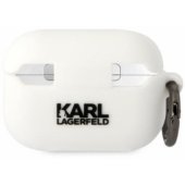 "3D Logo NFT Choupette Cat Head Silicone Case for Airpods Pro 2" White