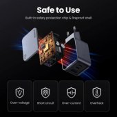 Ugreen Nexode Pro USB-A+2 USB-C 65W Mini GaN greitojo įkrovimo kom