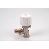 Danfoss Zawór FJVR 15 kątowy+głowica FJVR 10-50 biała 003L108