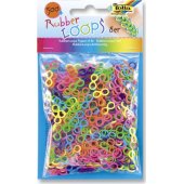 Gumytės RUBBER LOOPS, aštuoniukės, 500 vnt., spalvų mišinys