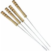 BBQ Skewers, steel skewers, barbecue set, 4 s