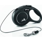 Flexi New Classic Automatic Cable Leash XS 3m Black