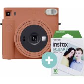 Instax Square SQ1 Terakotos oranžinė + 10 kadrų