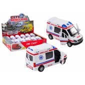 Ambulance Ambulance 1:32 Opening Doors Lights Sounds Drive White