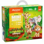 *****Mini waffle blocks Animals Savannah 100pcs 07085