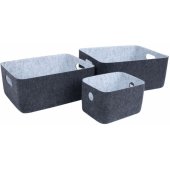 Lido Felt 20x15,5xH12cm Dark Grey