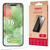 Tempered Glass 2D iPhone 16/ 15 Pro/ 15 Transparent