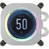iCUE XC7 RGB ELITE LCD procesoriaus vandens blokas, baltas