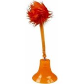 Duvo+ DUVO+ KATĖS ŽAISLAS POMPON SU SIURBTUKU ORANŽINIS 31,5x10,3x10,3cm 1242