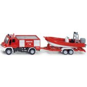 Siku ugniagesių Unimog su valtimi - S1636