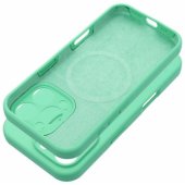 Silicone 2mm Phone Case with MagSafe iPhone 17 Air Green