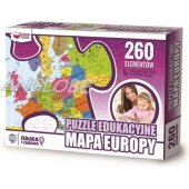 Zachem edukacinė dėlionė, 260 detalių. Europos žemėlapis (ZACH0064)