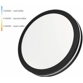 LED vandeniui atsparus šviestuvas 30W, 3CCT, 3600Lm, IP65, Ø 300x55