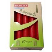 Table Candle Red Ø2x17cm 10pcs