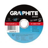 Graphite metalo pjovimo diskas 125x1.6x22 mm 41 A60-T-BF (57H700)