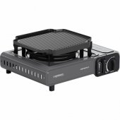 Campingaz Camp®Bistro 3 dujinė viryklė su grilio plokšte, sidabrinė/ pilka, 2.2kW