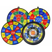 LeanToys Dart Game Set Dart Shield 36 cm Velcro Balls