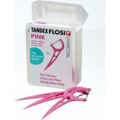 Tandex tarpdančių siūlo laikikliai su anglies siūlu, rožiniai ( 10 vnt. )