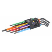 _7889079 Bahco L formos Torx raktų rinkinys, 9 vnt., T8–T40, spalvinis kod