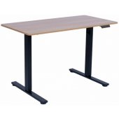Desk ERGO FIT with 1 motor 120x60xH71,5-116cm oak/ black