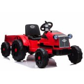 Lean Cars Traktor na Akumulator z Przyczepą CH9959 Czerwony
