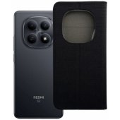 Sensitive knygos tipo dėklas Xiaomi Redmi Note 15 Pro Plus 5G, juodas