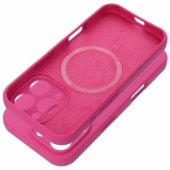 Silicone 2mm telefono dėklas su MagSafe iPhone 17 Air, rožinis
