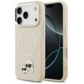 Karl & Choupette Pins MagSafe Case iPhone 17 Pro Beige